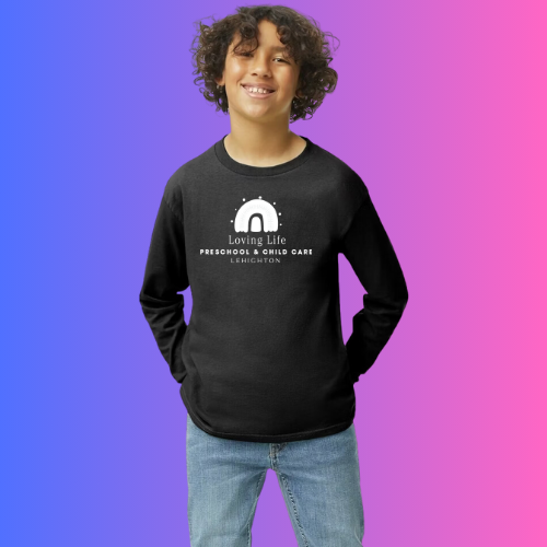 LOVING LIFE LEHIGHTON YOUTH UNISEX LONG-SLEEVE BLACK