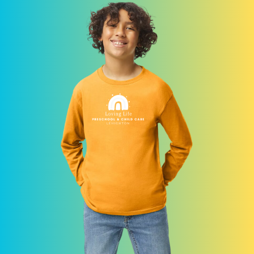 GOLD LOVING LIFE LEHIGHTON YOUTH UNISEX LONG-SLEEVE