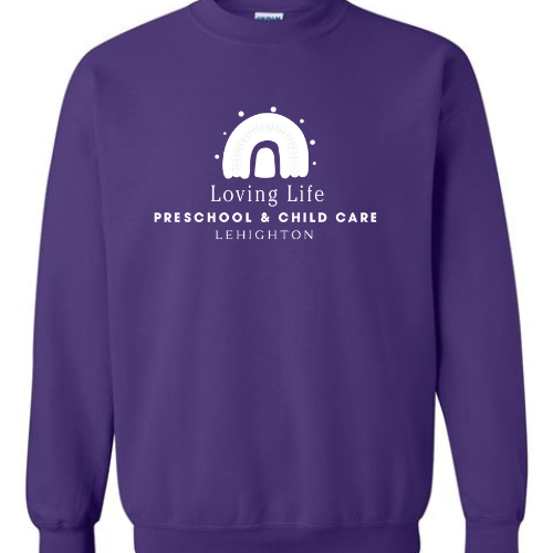 PURPLE CREW NECK SWEATSHIRT