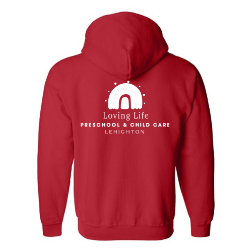 RED  ZIPPER HOODIE